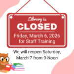 image showing red closed sign and owl reading books