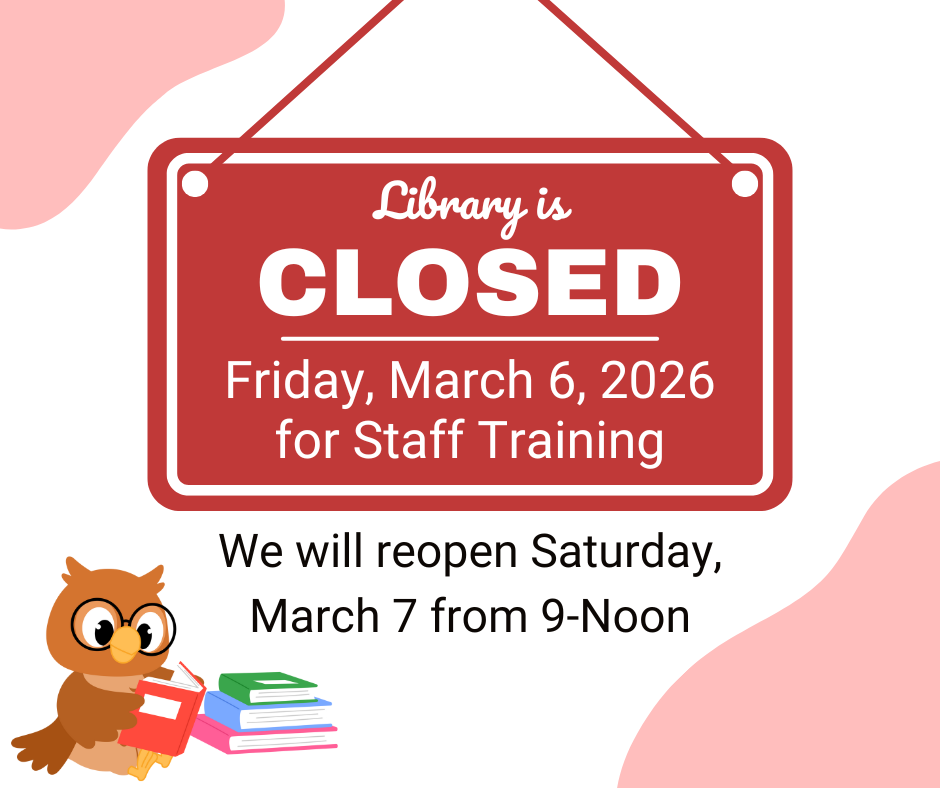image showing red closed sign and owl reading books