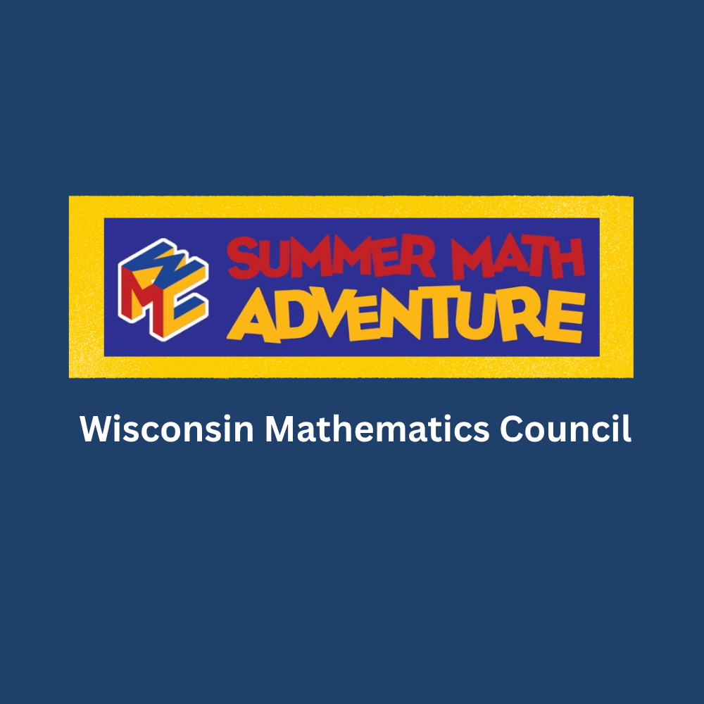 Logo with the text "Summer Math Adventure" and "Wisconsin Mathematics Council."